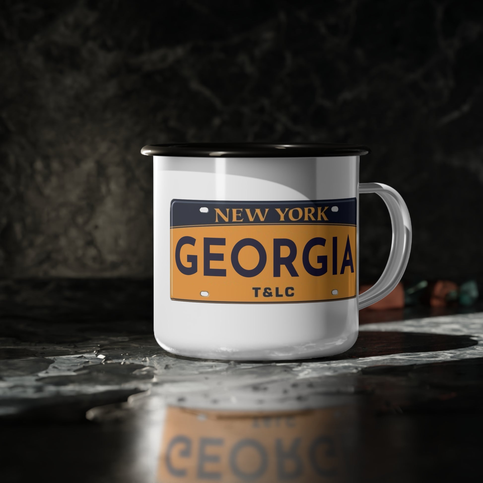 New York Inspired Enamel Camp Cup - Perfect for Campers and Travelers