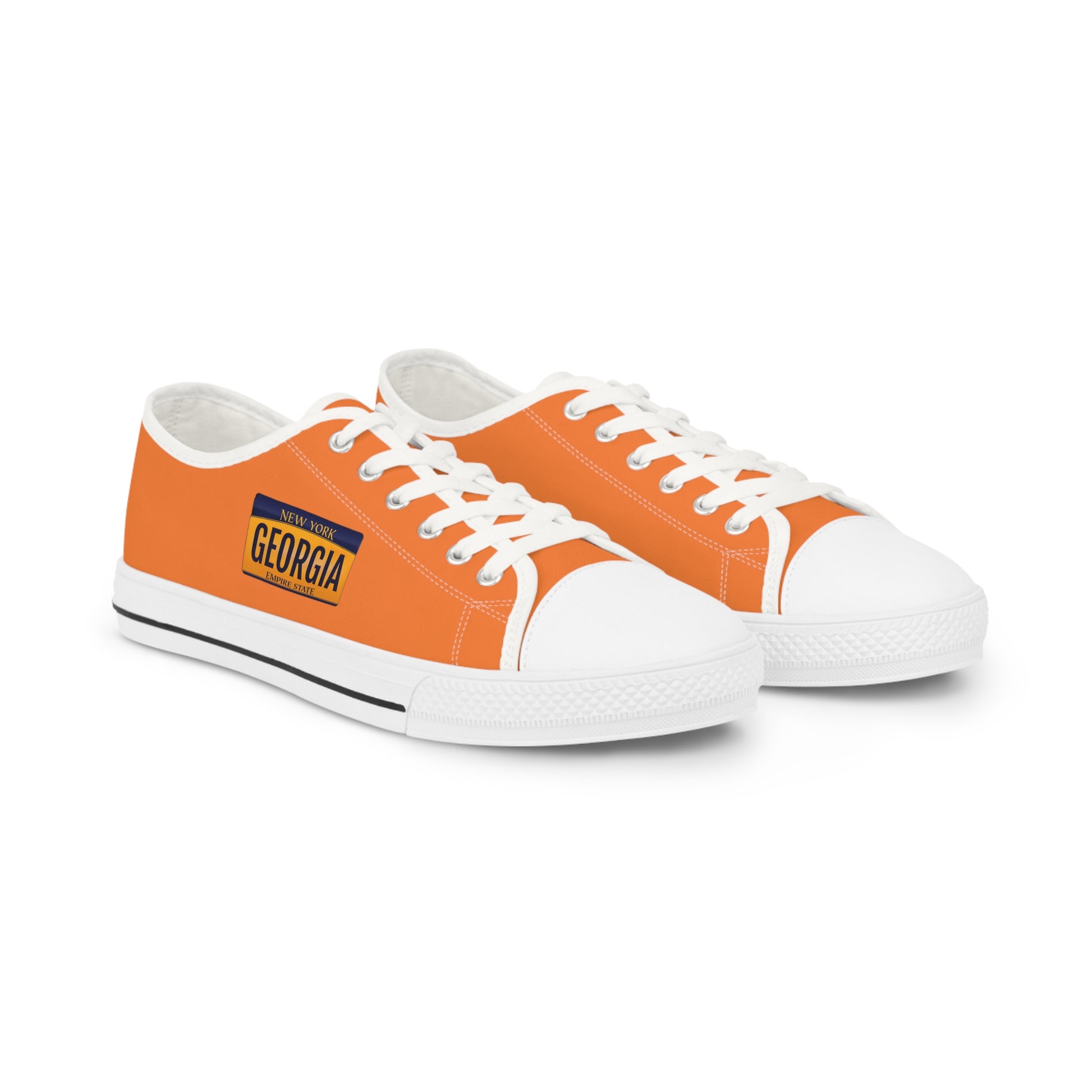 Stylish Orange Low Top Sneakers for Casual Comfort