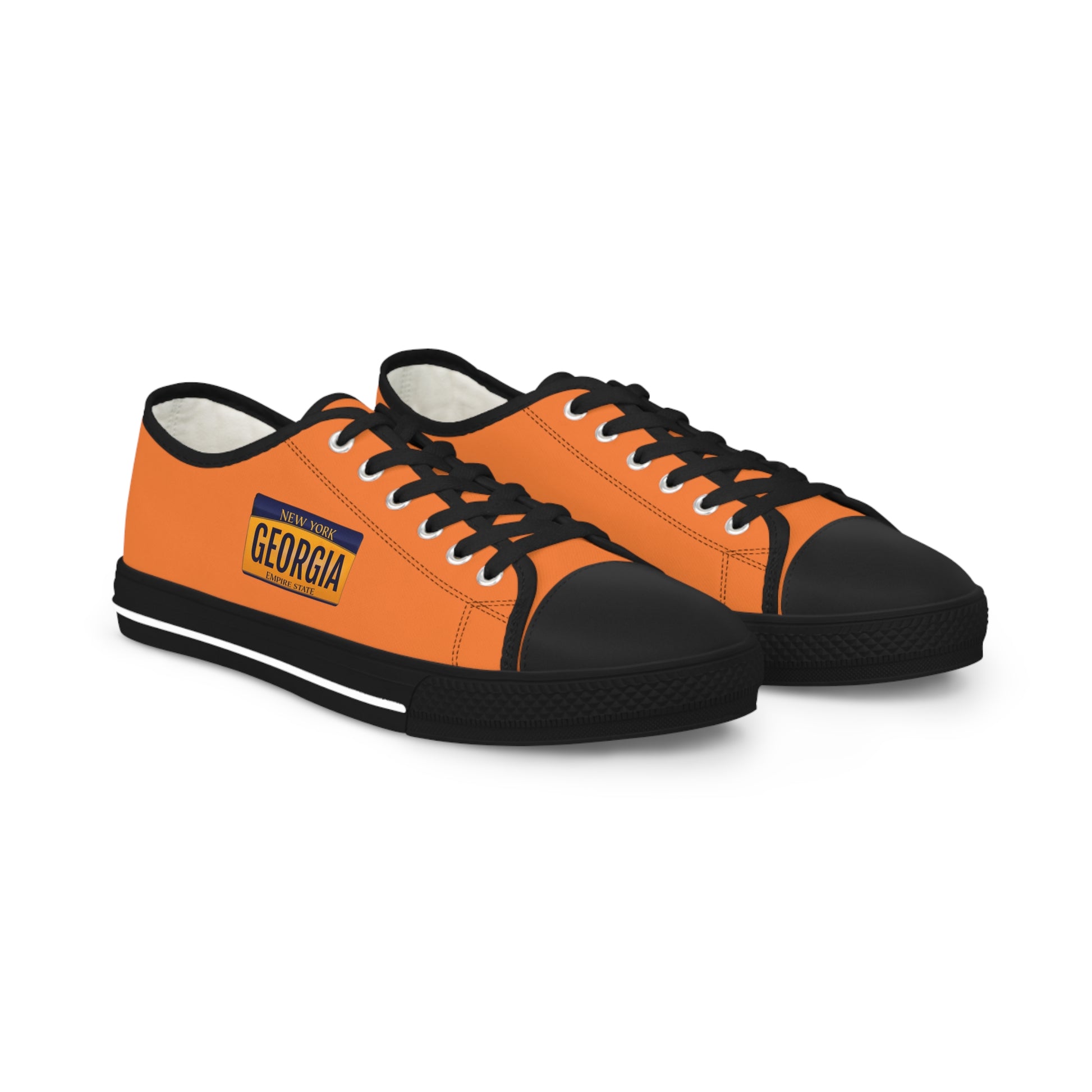 Stylish Orange Low Top Sneakers for Casual Comfort