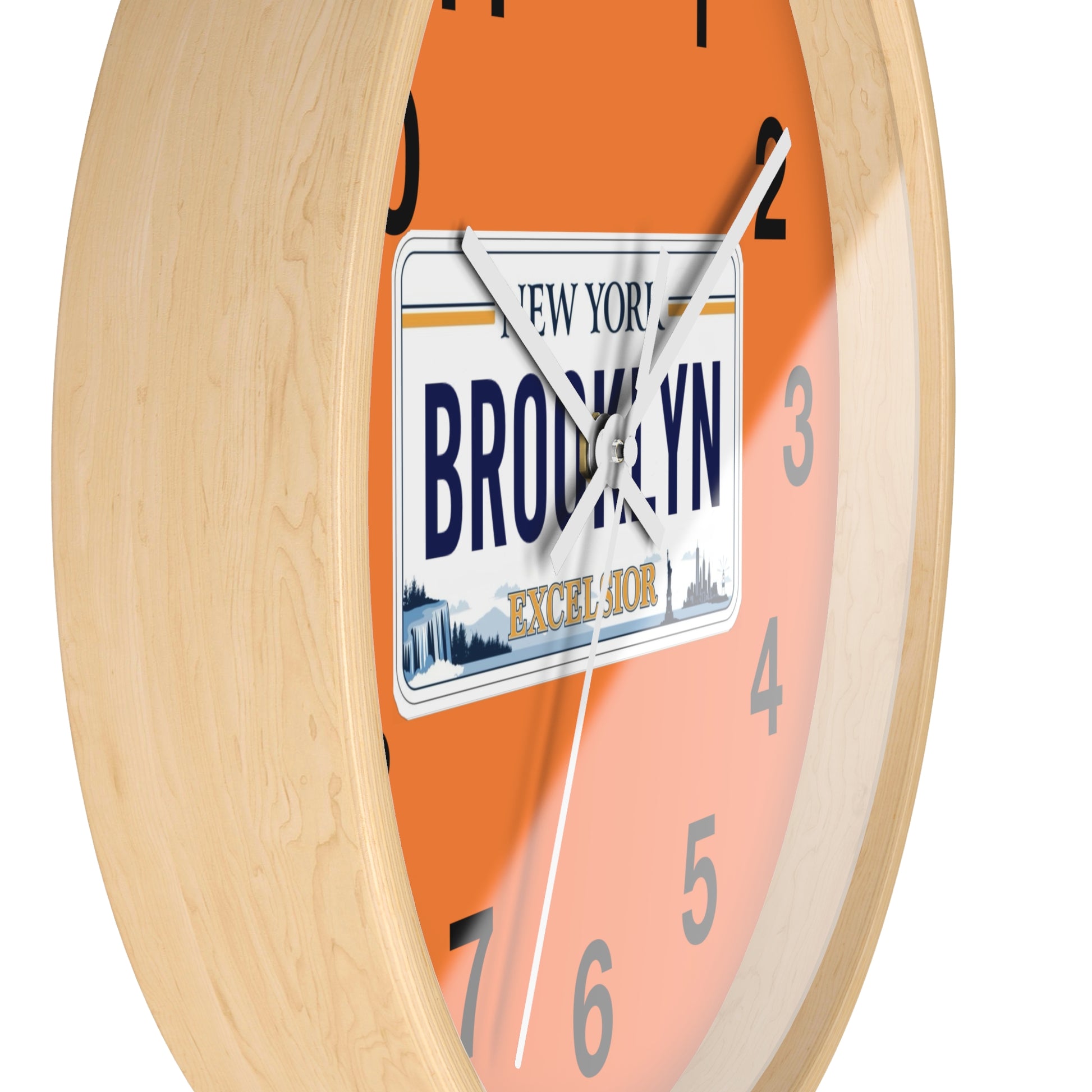 Brooklyn License Plate Wall Clock