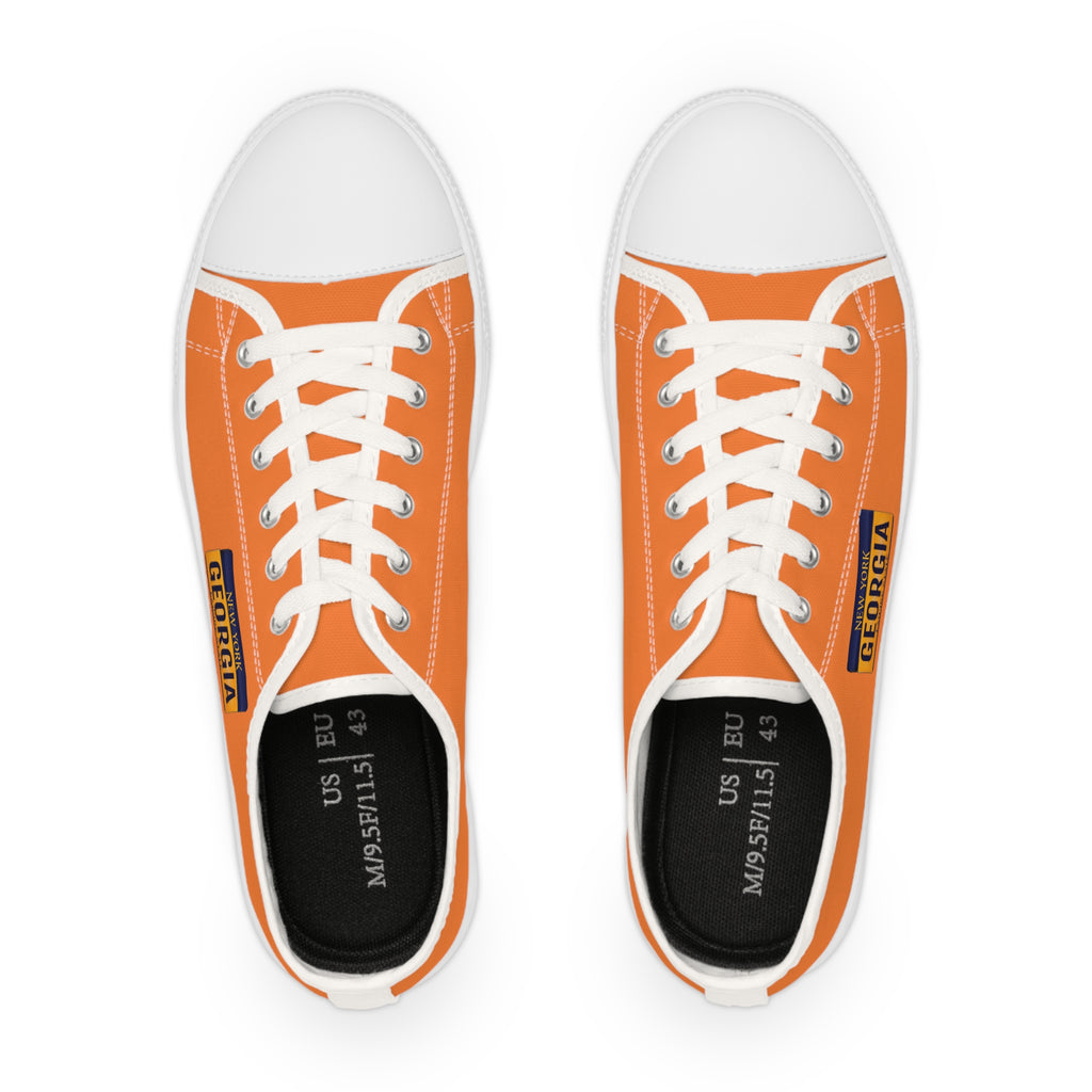 Stylish Orange Low Top Sneakers for Casual Comfort