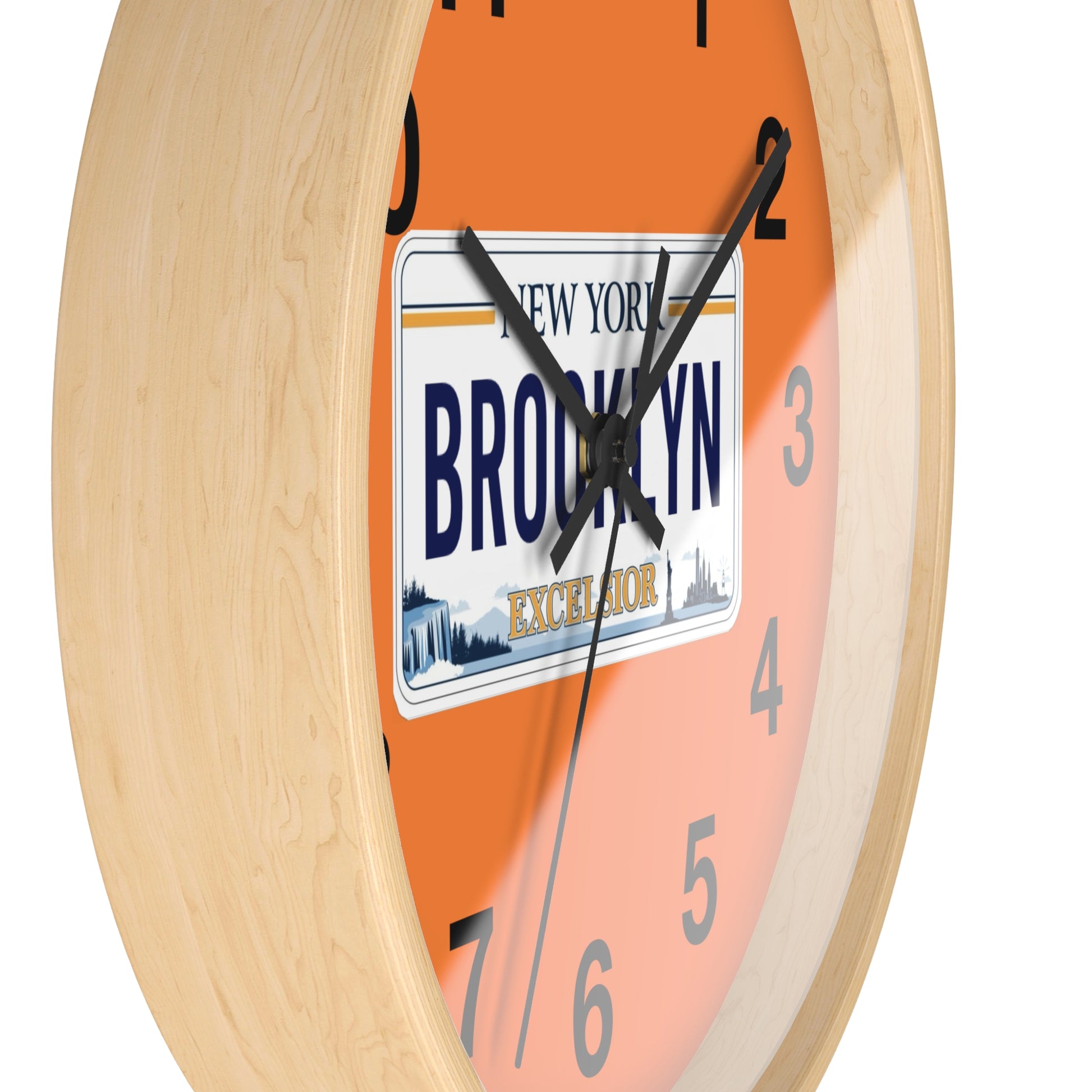 Brooklyn License Plate Wall Clock