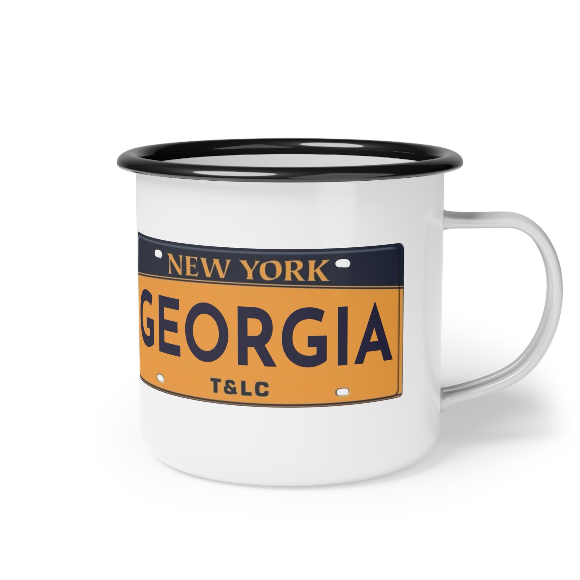 New York Inspired Enamel Camp Cup - Perfect for Campers and Travelers