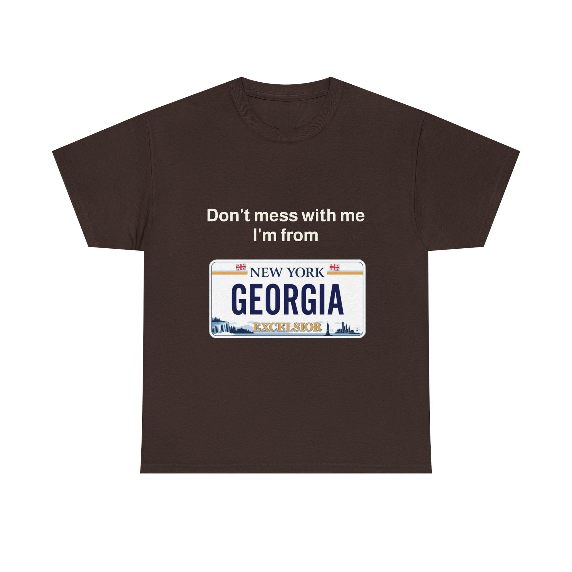 Unisex Heavy Cotton Tee - 'Don't Mess with Me, I'm from Georgia' Statement Shirt