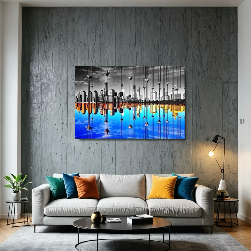"City Reflection Canvas Art"