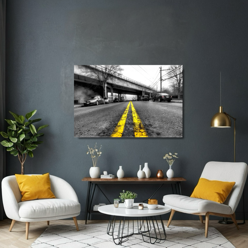 "Urban Roadway Canvas Print"