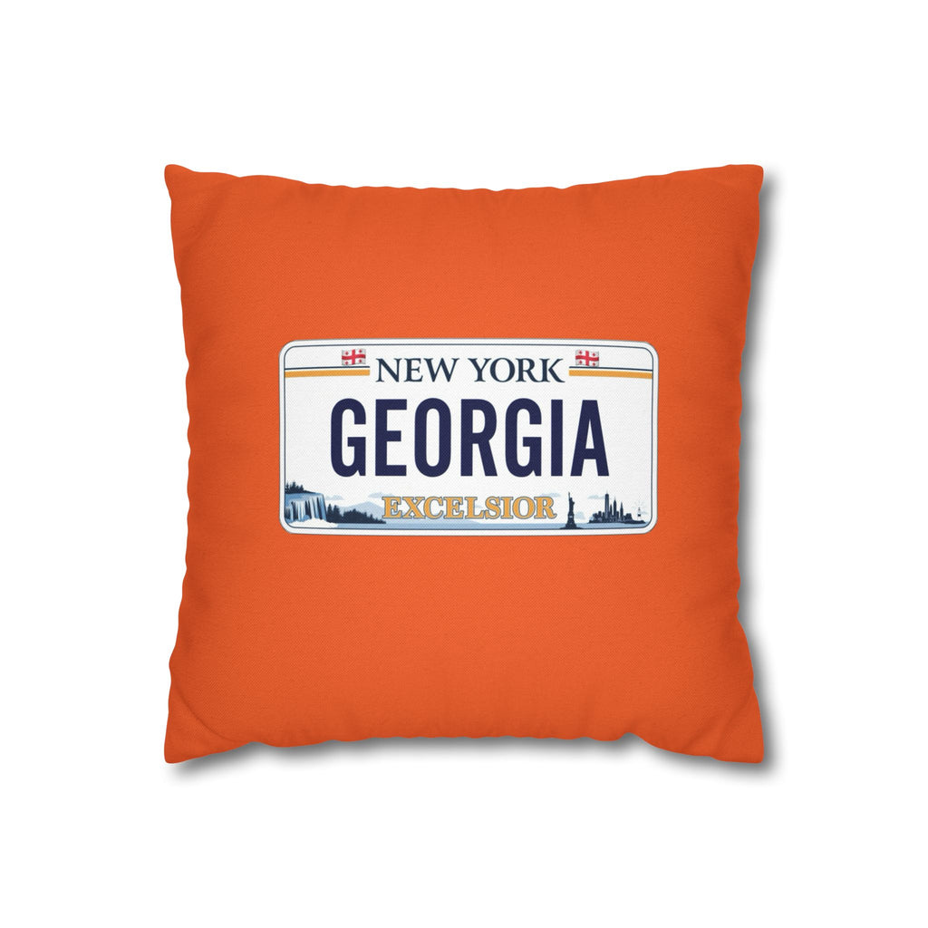 Georgia License Plate Decorative Pillowcase