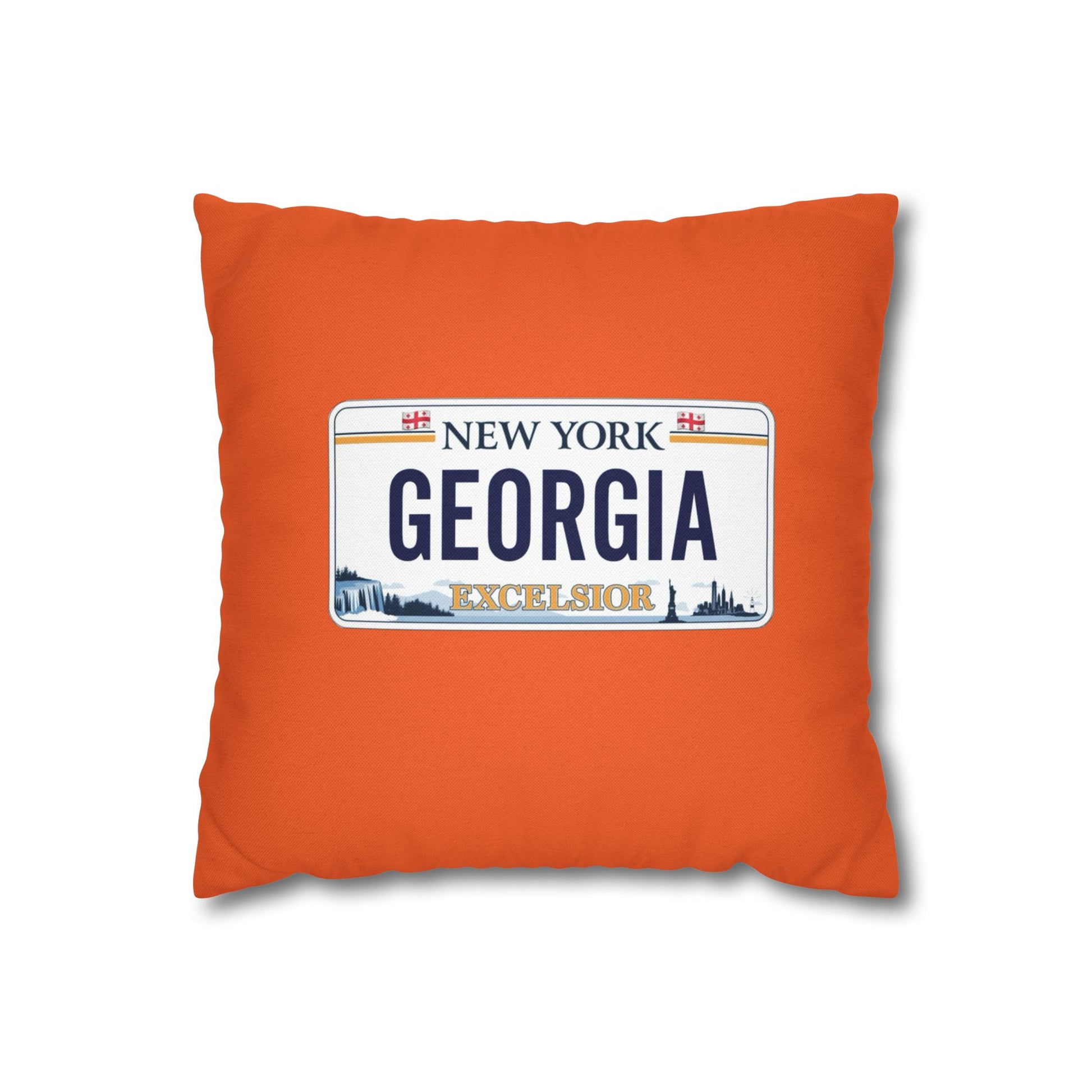 Georgia License Plate Decorative Pillowcase