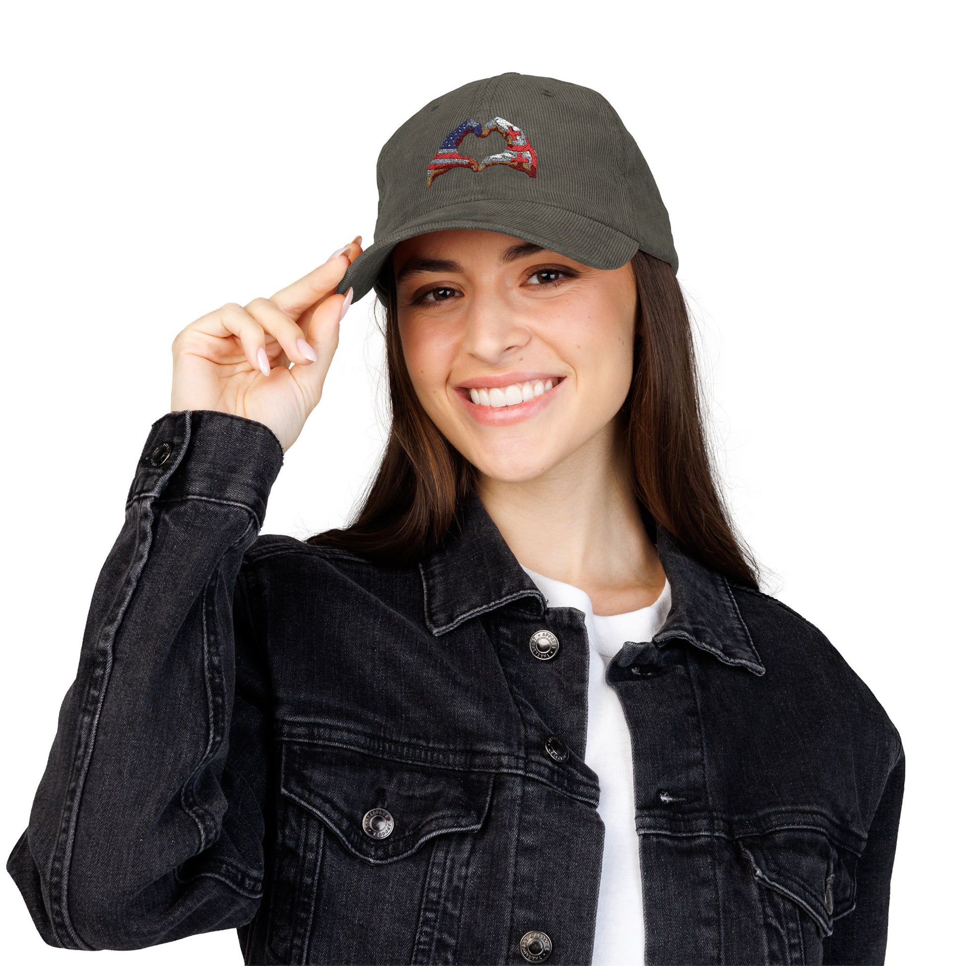 Vintage Corduroy Embroidered Cap - Perfect for Casual Outings, Gift for Friends, Retro Style Accessories, Summer Hats, Music Festivals
