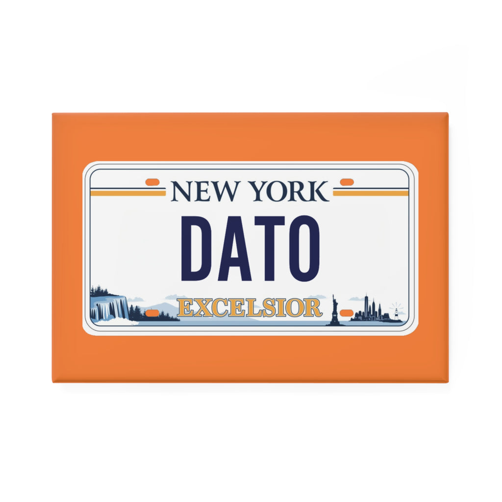 Personalized New York License Plate Magnet, Custom Name Gift, NYC Souvenir, Home Decor, Fun Fridge Magnet, Unique Collectible