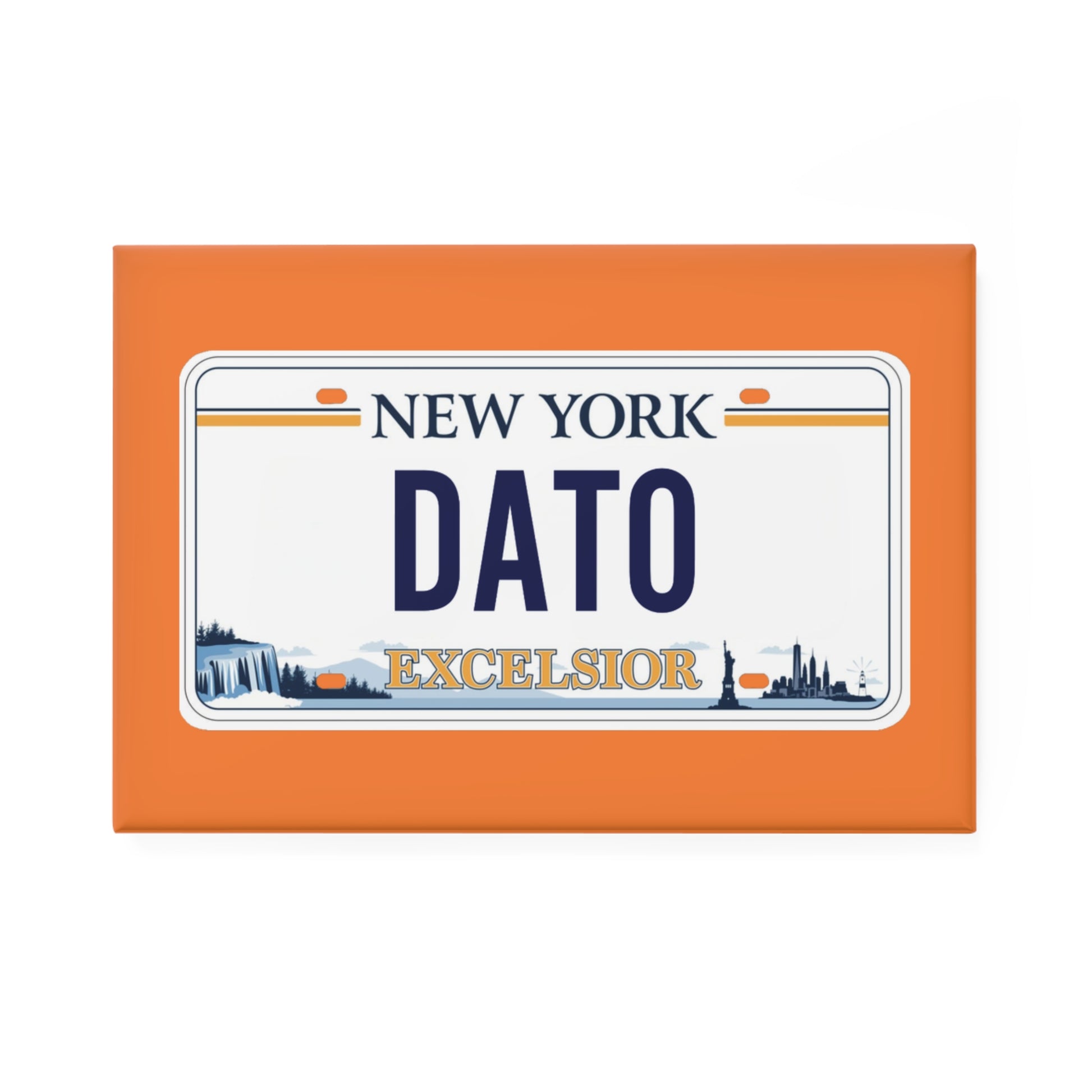 Personalized New York License Plate Magnet, Custom Name Gift, NYC Souvenir, Home Decor, Fun Fridge Magnet, Unique Collectible