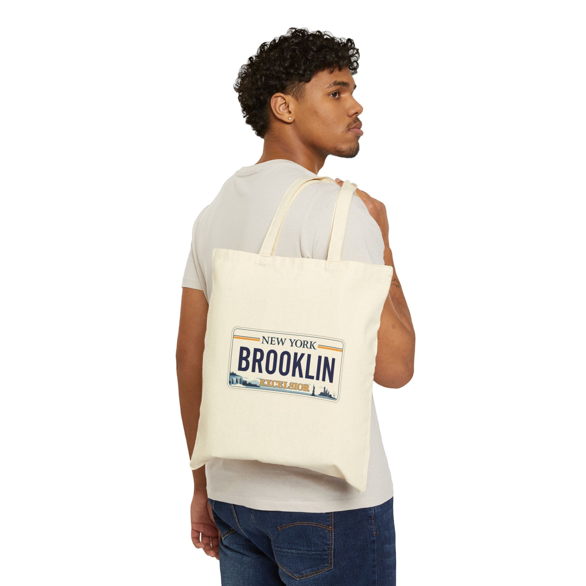 Brooklyn Canvas Tote Bag - Perfect for Shopping, Beach Trips, Gifts, Eco-Friendly Use, New York Lover's Essential