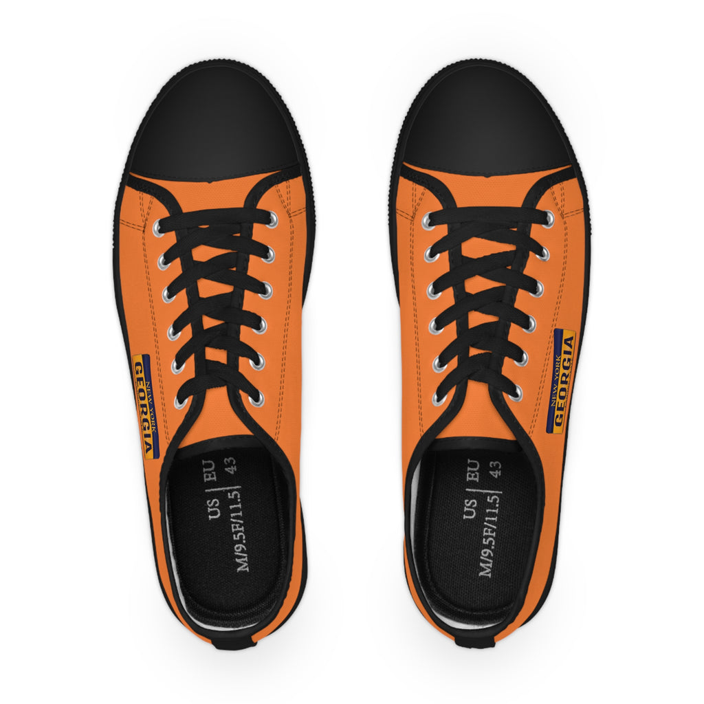 Stylish Orange Low Top Sneakers for Casual Comfort