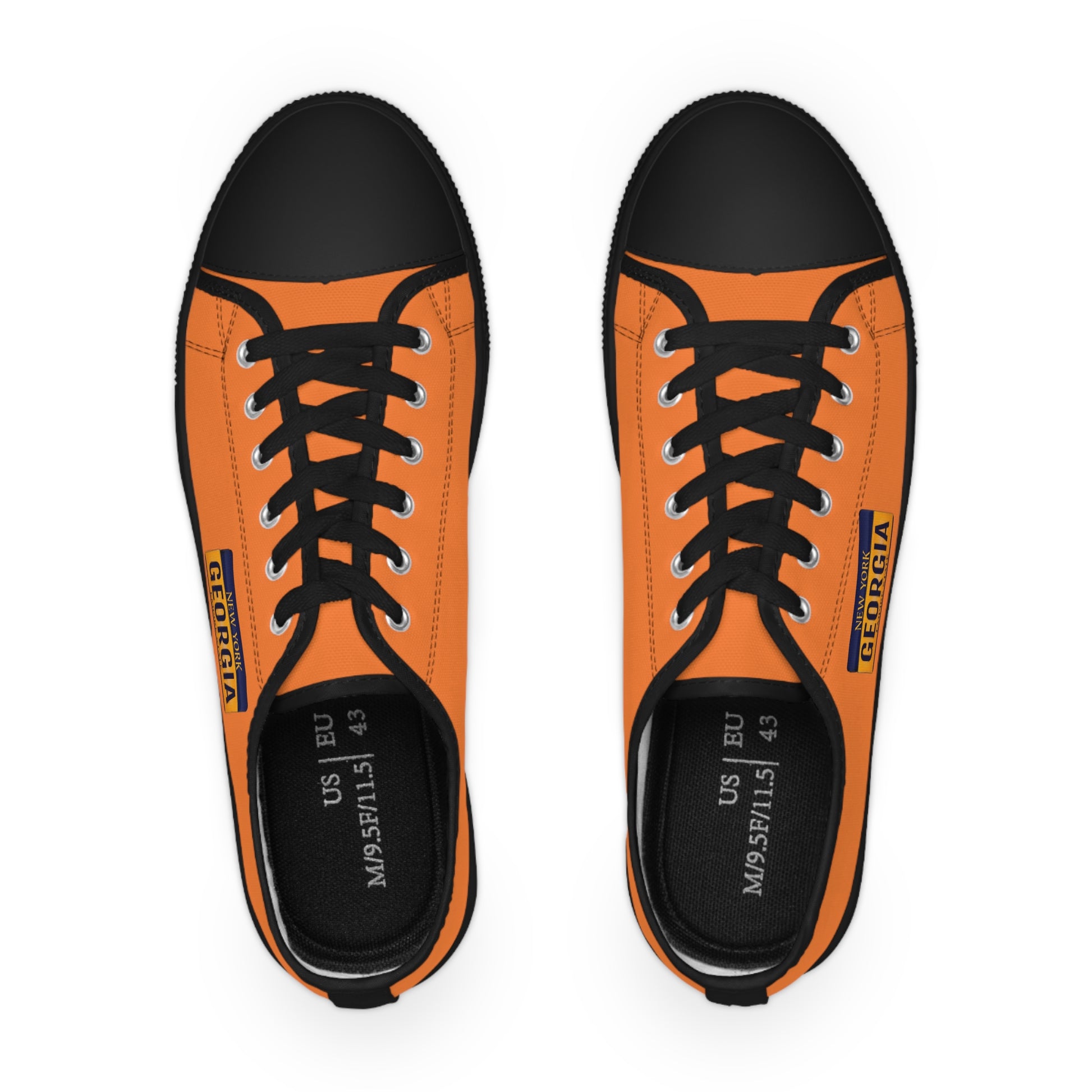 Stylish Orange Low Top Sneakers for Casual Comfort