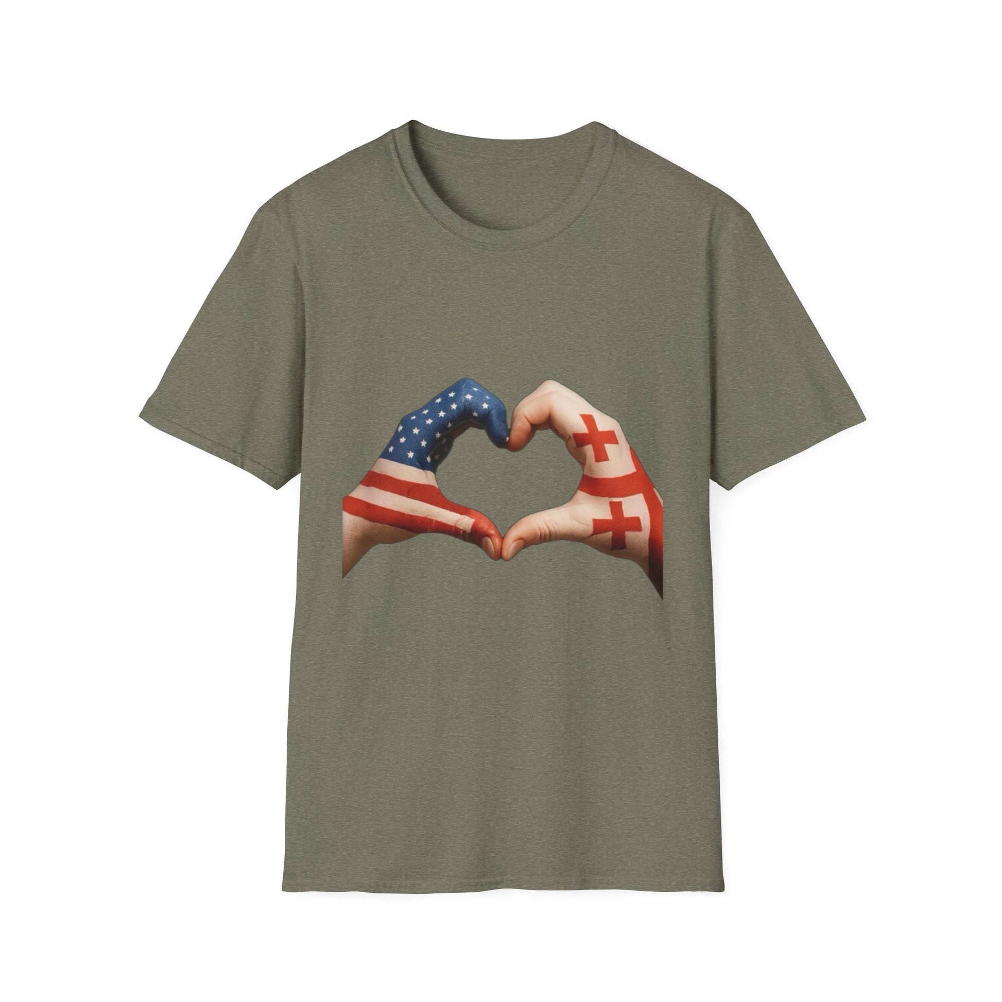 Two flags, One heart.
