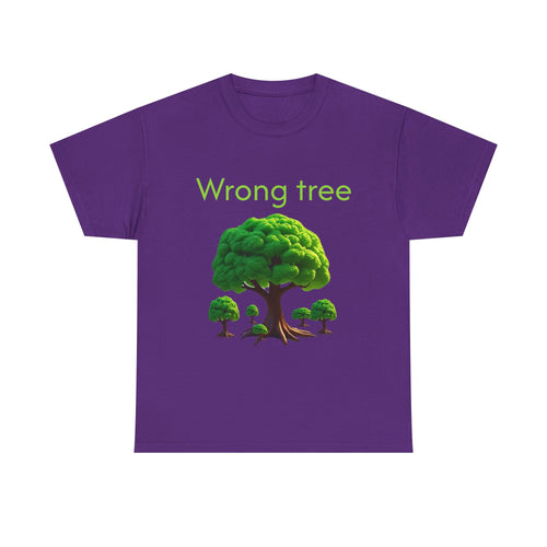 "Wrong Tree" Unisex Heavy Cotton Tee - Fun Statement T-Shirt for Nature Lovers, Gift for Friends, Casual Wear, Tree Lovers, [...]