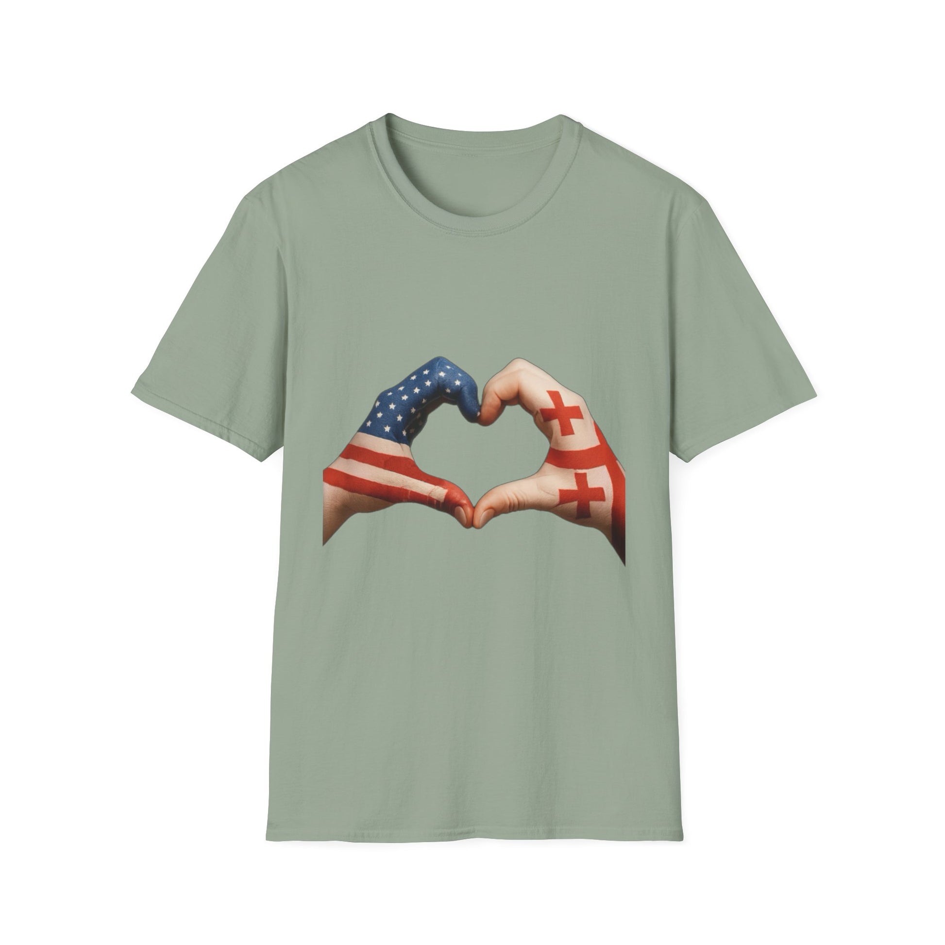 Two flags, One heart.